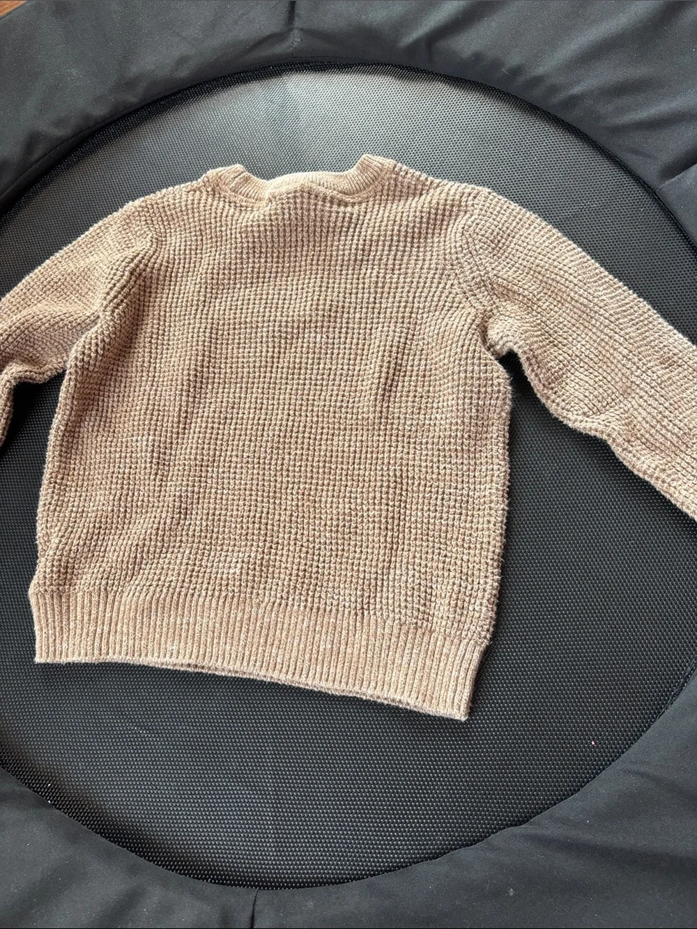 GAP Waffle Knit Crewneck Sweater - Taupe